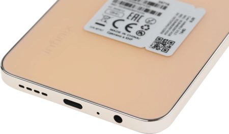 Смартфон Infinix X6716 Note 30i 128Gb 8Gb золотой моноблок 3G 4G 2Sim 6.66" 1080x2400 Android 13 64Mpix 802.11 a/b/g/n/ac NFC GPS GSM900/1800 GSM1900 TouchSc FM microSD max1024Gb