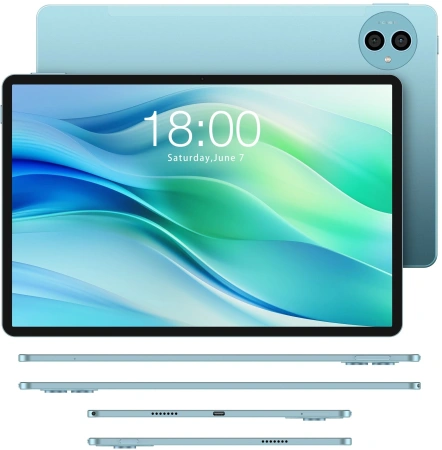 Планшет Teclast P50 Premium Set T606 (1.6) 8C RAM6Gb ROM128Gb 11" IPS 1280x800 4G 1Sim Android 14 голубой 13Mpix 5Mpix BT WiFi microSD 1Tb 8000mAh