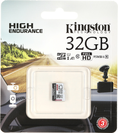 Флеш карта microSDHC 32Gb Class10 Kingston SDCE/32GB High Endurance w/o adapter