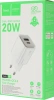 Сетевое зар./устр. Hoco N46 Glorious 20W 3A (PD+QC+AFC) USB-A/Type-C универсальное белый (35301)