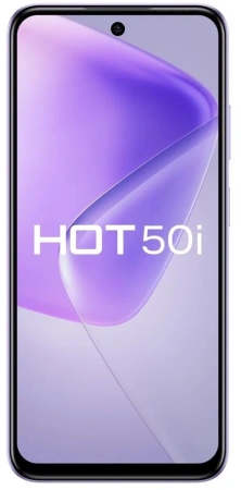 Смартфон Infinix X6531B Hot 50i 256Gb 4Gb фиолетовый моноблок 3G 4G 2Sim 6.78" 720x1600 Android 14 48Mpix 802.11 a/b/g/n/ac NFC GPS GSM900/1800 GSM1900 TouchSc Protect FM microSD max2048Gb