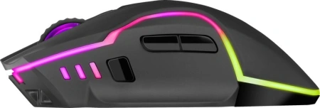 Мышь Defender Oneshot GM-067 черный оптическая 3200dpi беспров. USB 6but (52067)
