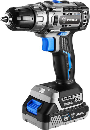 Дрель-шуруповерт Deko Sharker 20V аккум. патрон:быстрозажимной (063-4037)