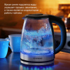 Чайник электрический Starwind SKG2050 1.8л. 1800Вт черный/серебристый (корпус: стекло)