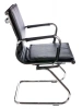Кресло Бюрократ Ch-993-Low-V черный эко.кожа низк.спин. полозья металл хром