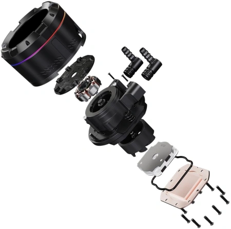 Система водяного охлаждения ID-Cooling SL360 Pro Se Soc-AM5/AM4/1200/1700/1851 черный 4-pin 14-27.2dB Al+Cu LCD 350W Ret