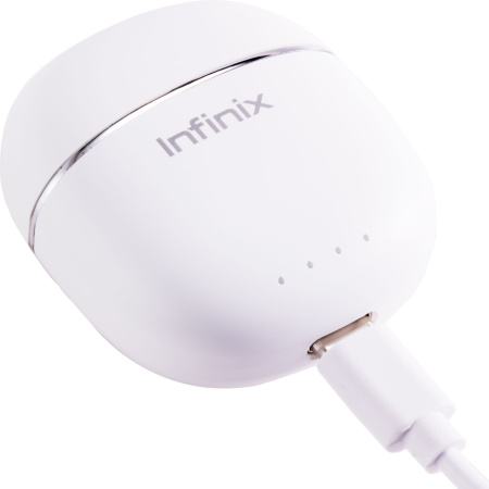 Гарнитура вкладыши Infinix XBuds XE23 белый беспроводные bluetooth в ушной раковине (10311755)