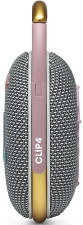 Колонка порт. JBL Clip 4 серый 5W 1.0 BT 15м 500mAh (JBLCLIP4GRY)