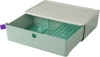 Короб для хранения Deli XDM31green 1 выдвижной ящик 250x220x125мм 3 разделителя зеленый пластик