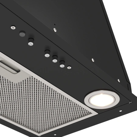 Вытяжка встраиваемая Elikor Врезной блок BOX 52П-700 черный управление: кнопочное (1 мотор)