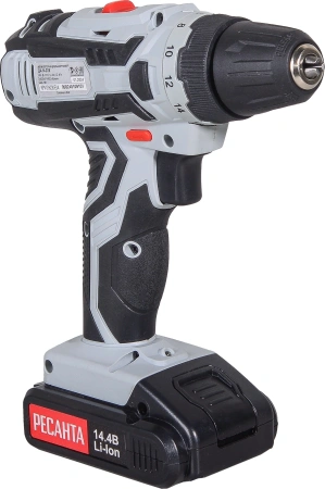 Дрель-шуруповерт Ресанта ДА-14-2ЛК аккум. патрон:быстрозажимной (кейс в комплекте) (75/14/4)
