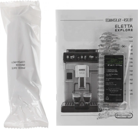 Кофемашина Delonghi Eletta Explore ECAM450.65.S 1450Вт серебристый