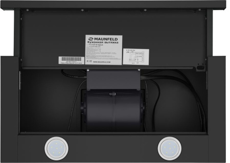 Вытяжка встраиваемая Maunfeld VS Fast 60 черный управление: кулисные переключатели (1 мотор)