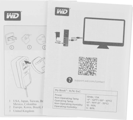 Жесткий диск WD Original USB 3.0 6Tb WDBBGB0060HBK-EESN My Book 3.5" черный