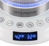 Чайник Hyundai HYK-G5507 1.7л. 2200Вт белый/серебристый (стекло)