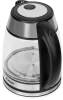 Чайник электрический Scarlett SC-EK27G54 1.7л. 1800Вт серебристый/черный корпус: нерж.сталь/стекло