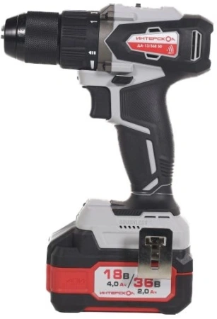 Дрель-шуруповерт Интерскол ДА-13/36В 50 аккум. патрон:быстрозажимной (кейс в комплекте) (851.2.2.70)
