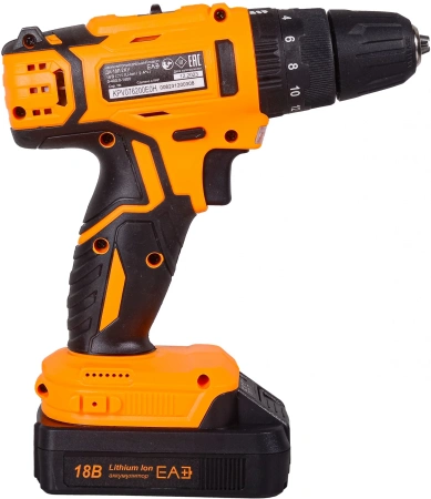 Дрель-шуруповерт Вихрь ДА-18Л-2кУ аккум. патрон:быстрозажимной (кейс в комплекте) (72/14/17)