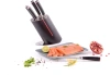Набор ножей кухон. Rondell RD-1130 компл.:6предм. с подставкой черный/красный подар.коробка