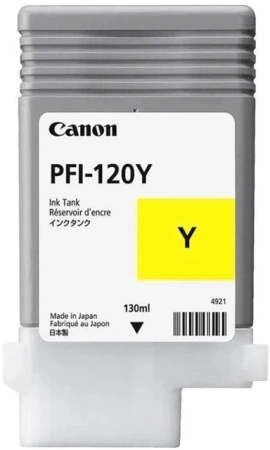 Картридж струйный Canon PFI-120 Y 2888C001 желтый (130мл) для Canon imagePROGRAF TM-200/205
