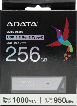 Флеш Диск A-Data 256Gb Type-C UE800 AELI-UE800-256G-CSG USB3.2 серебристый