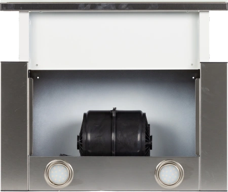 Вытяжка встраиваемая Elikor Интегра Glass 50Н-400-В2Д нержавеющая сталь/стекло бежевое управление: кнопочное (1 мотор)