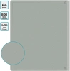Папка на 4-х D-кольцах Бюрократ -0840/4DGREY A4 пластик 0.8мм кор.40мм внутр. с вставкой серый