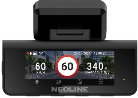 Видеорегистратор Neoline Argus черный 2160x3840 140гр. GPS внутренняя память:256Mb Sigmastar SSG86296