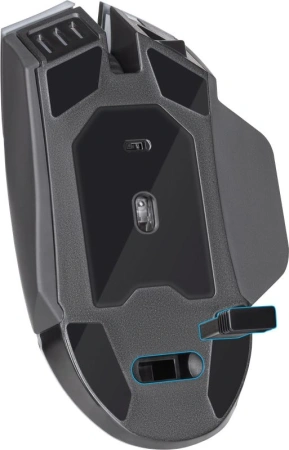 Мышь Defender Oneshot GM-067 черный оптическая 3200dpi беспров. USB 6but (52067)