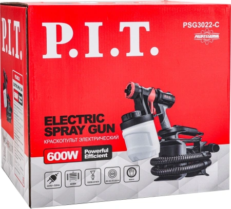 Краскопульт P.I.T. PSG3022-C 600Вт бак:900мл 1000мл/мин