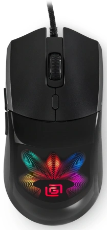 Мышь Оклик 714GM черный оптическая (3200dpi) USB (7but)