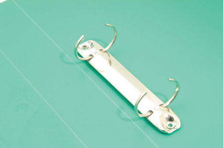 Папка на 2-х кольцах Бюрократ -0812/2RBLCK A4 пластик 0.8мм кор.40мм внутр. с вставкой черный