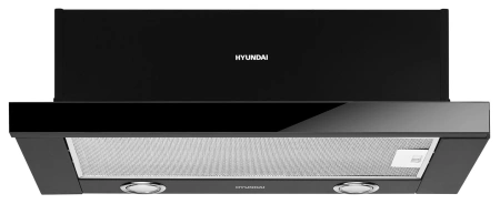 Вытяжка встраиваемая Hyundai HBH 6236 BG черный управление: кулисные переключатели (1 мотор)