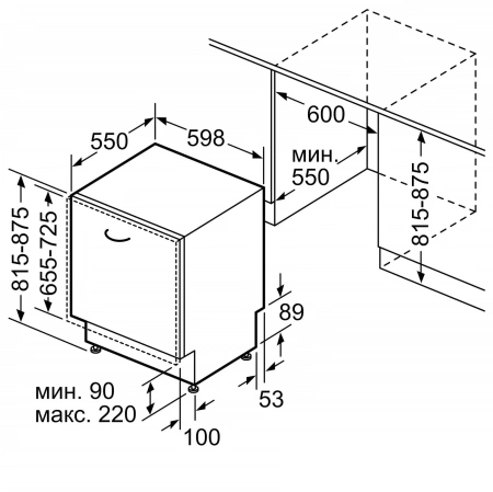 Посудомоечная машина Bosch SMV6YCX02E полноразмерная