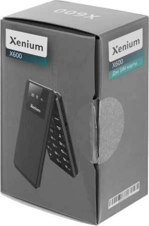 Мобильный телефон XENIUM X600 красный раскладной 2Sim 2.8" 240x320 Nucleus 0.3Mpix GSM900/1800 MP3 FM microSD max32Gb