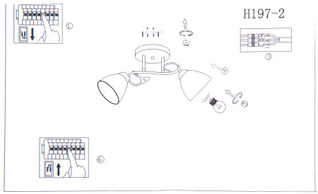 Люстра Hiper Rosa H197-2 потолоч. хром