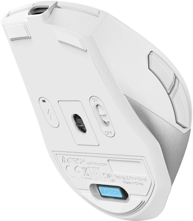 Мышь A4Tech Fstyler FG45CS Air2 белый/серебристый оптическая (2000dpi) silent беспроводная USB для н