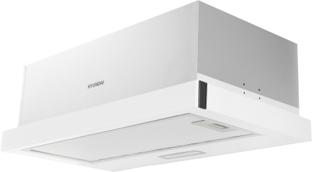 Вытяжка встраиваемая Hyundai HBH 6230 W белый управление: кулисные переключатели (1 мотор)