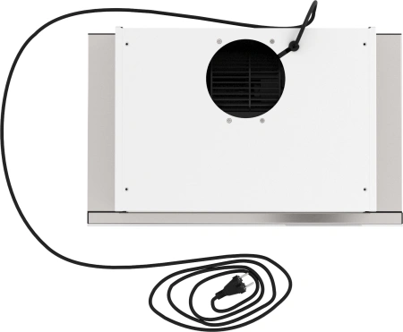 Вытяжка встраиваемая Elikor Интегра Glass 50Н-400-В2Д нержавеющая сталь/стекло белое управление: кнопочное (1 мотор)