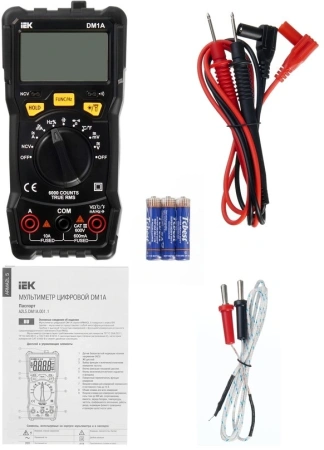 Мультиметр IEK ARMA2L 5 DM1A цифровой черный (A2L5-DM11-01)