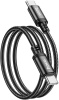 Кабель Hoco X89 Wind X89 WIND TYPE-C TO TYPE-C USB-C-USB-C 1м черный коробка