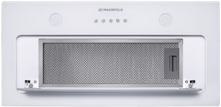 Вытяжка встраиваемая Maunfeld TRAPEZE 601GG белый управление: кнопочное (1 мотор)
