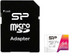 Флеш карта microSDXC 64Gb Class10 Silicon Power SP064GBSTXBV1V20SP Elite + adapter