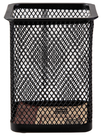 Подставка Deli E9174 для письменных принадлежностей черный металл сетка