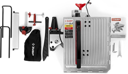 Торцовочная пила Зубр ЗПТК-255-1800 1800Вт 4500об/мин d=250мм