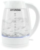 Чайник электрический Hyundai HYK-G4506 2л. 2200Вт белый (корпус: стекло)