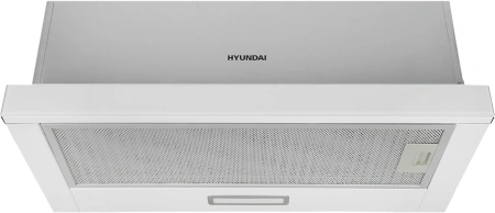 Вытяжка встраиваемая Hyundai HBH 6235 WG белый управление: кнопочное (1 мотор)