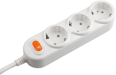 Сетевой удлинитель Powercube PC-1-3М 3м (3 розетки) белый (коробка)