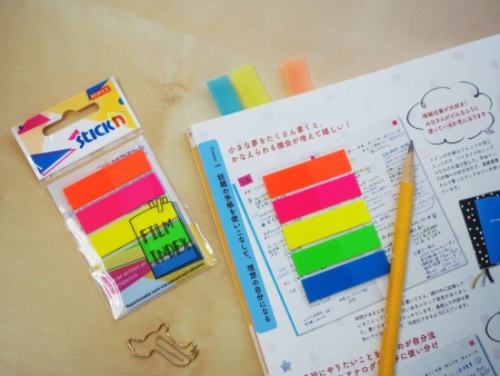 Закладки самокл. пластиковые Stick`n 27084 45x12мм 5цв.в упак. 20лист