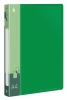 Папка на 4-х кольцах Бюрократ -0827/4RGRN A4 пластик 0.7мм кор.27мм внутр. с вставкой зеленый